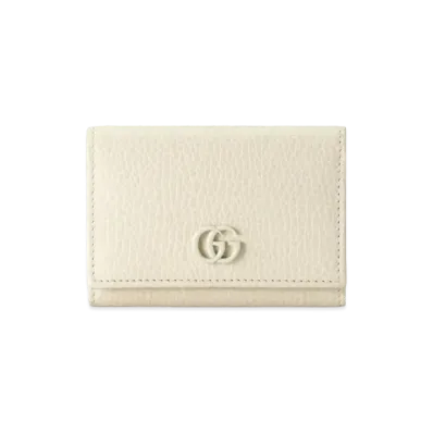 GUCCI GG Marmont Medium Card Case Wallet "White"