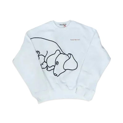 Mardi Mercredi Sweatshirt Ddanji Ch.01 "White Black"