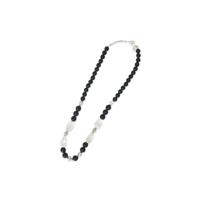 S'YTE Crystal Black Beads Necklace "Black"