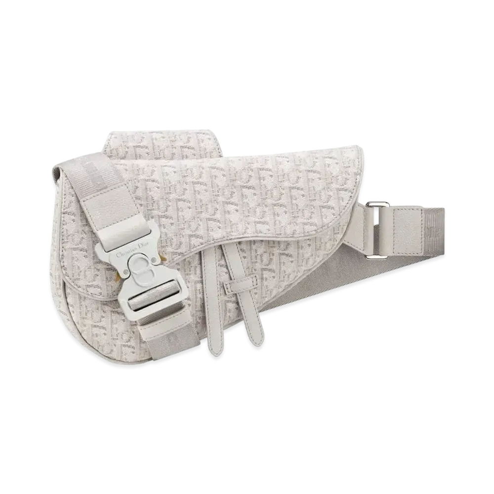 Dior Saddle Bag Dior Oblique Jacquard "Gray"