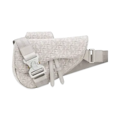 Dior Saddle Bag Dior Oblique Jacquard "Gray"