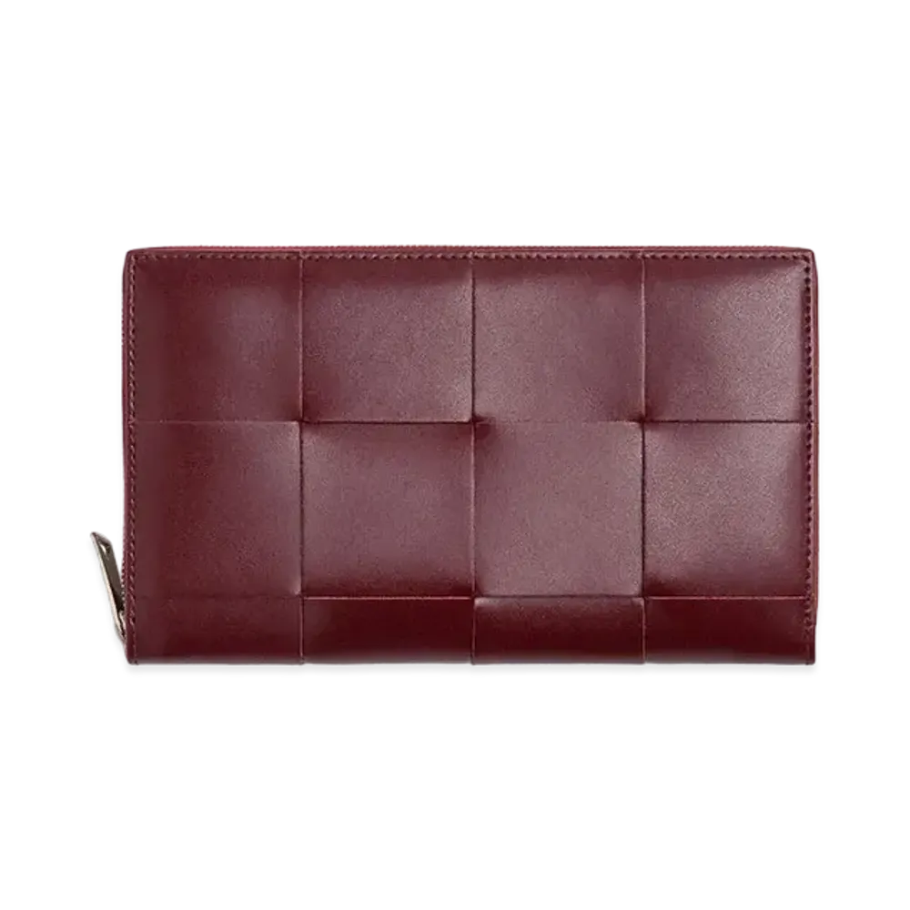 Bottega Veneta Zip Around Wallet "Barolo"