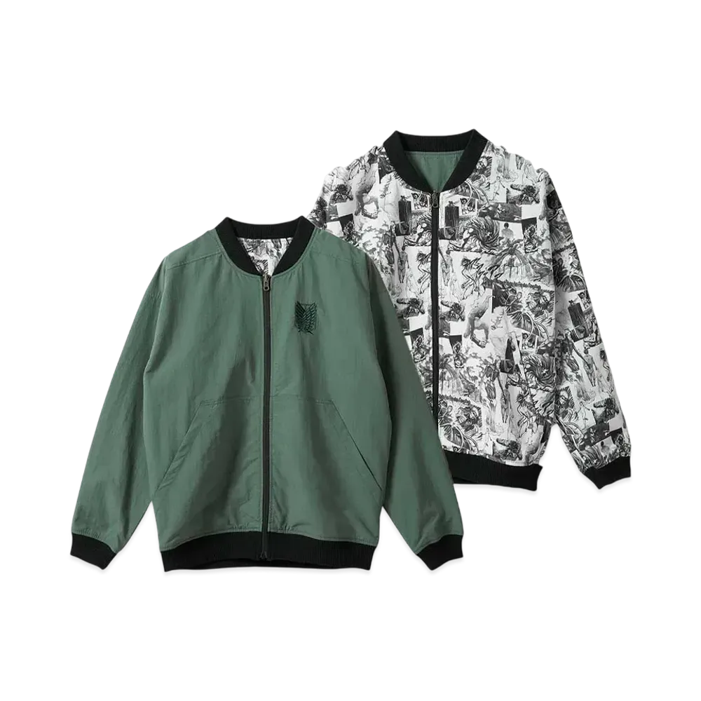 graniph x Attack On Titan Destroyer Reversible Blouson "Khaki"