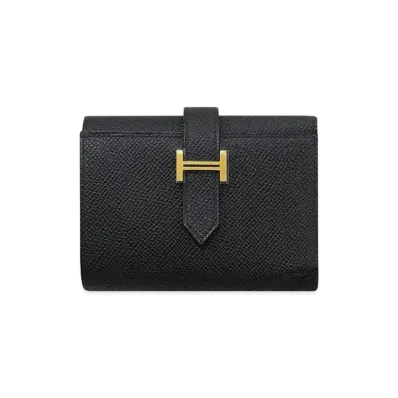 Hermes Bearn Combine Veau Epsom "Noir/Gold"