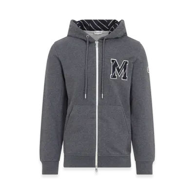 MONCLER Zip Up Sweatshirt "Dark Grey"