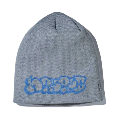 NEW ERA Basic Beanie Bubble Logo "Gray"