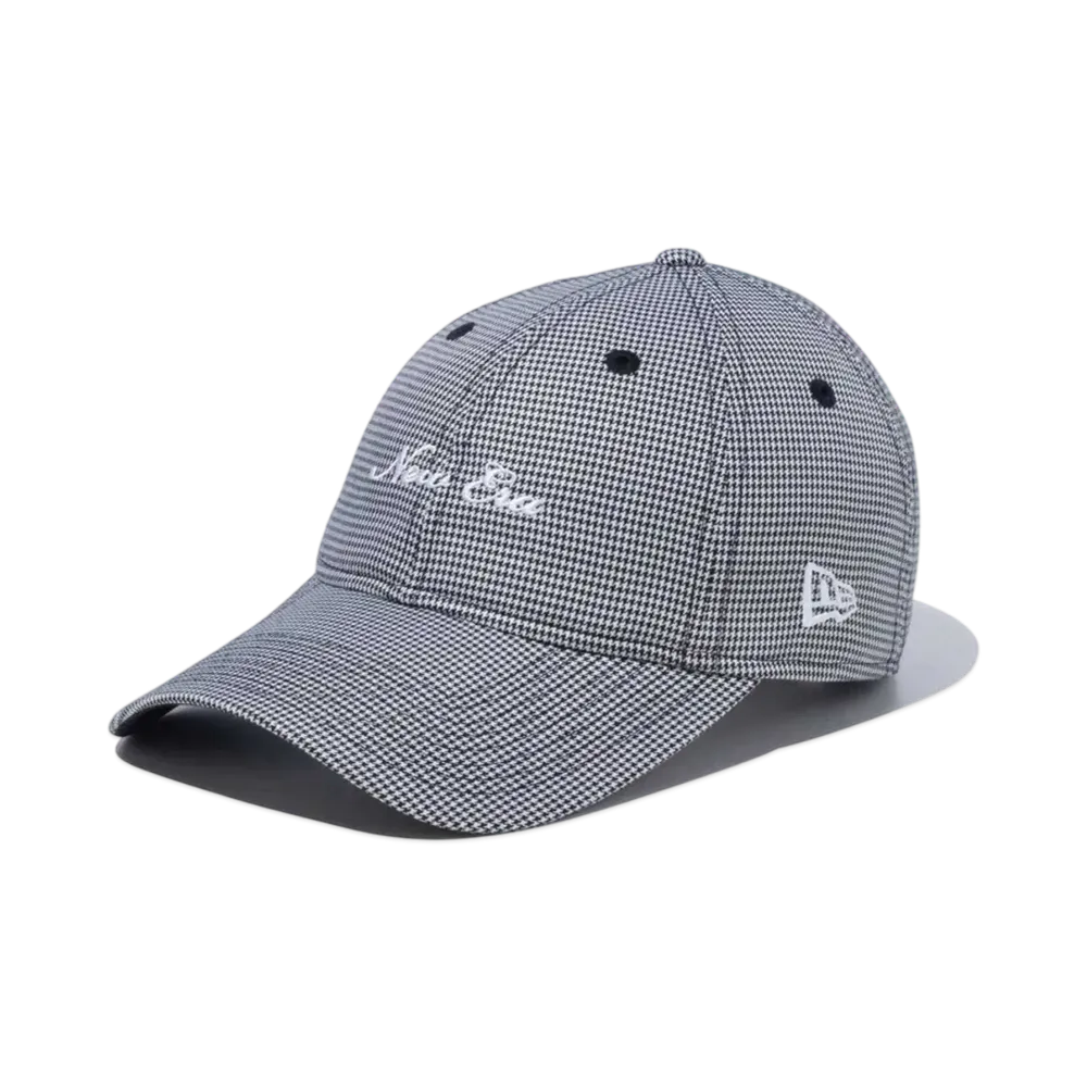 NEW ERA Women's Golf Houndstooth 9Twenty Long Visor "Black"