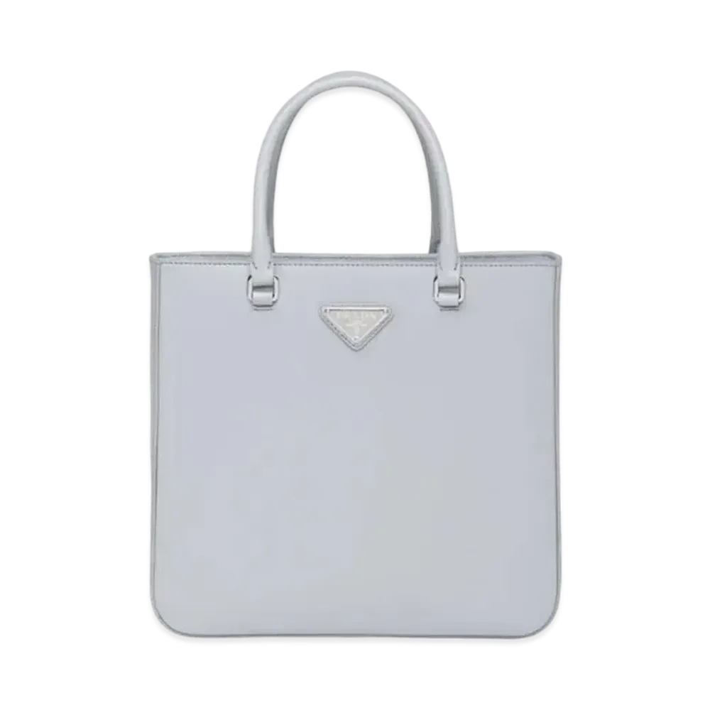 PRADA Brushed Leather Handbag "Blue"