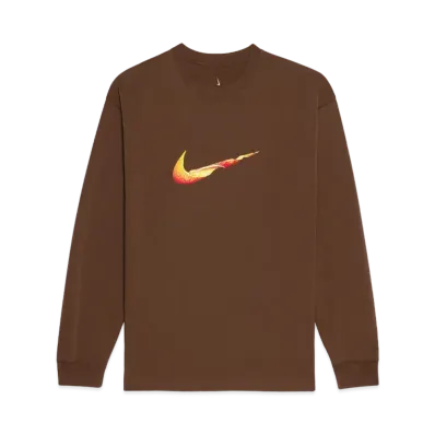 Nike x JACQUEMUS Orange Long-Sleeve T-shirt "Brown"