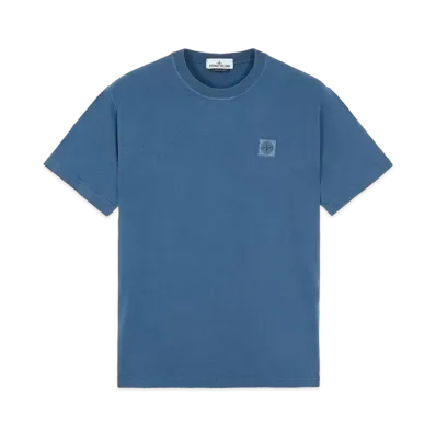 Stone Island 23742 20/1 COTTON JERSEY 'FISSATO' EFFECT_SLIM FIT "Teal"