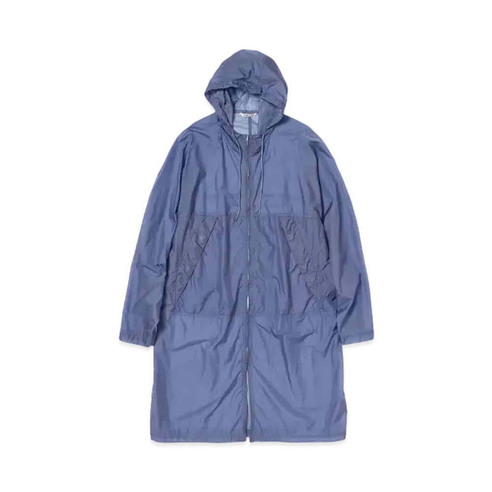 AURALEE Washed Super Light Airy Nylon Coat "Light Purple"