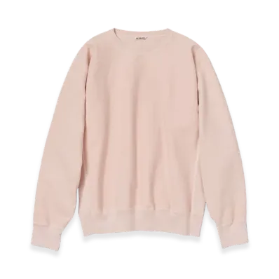 AURALEE Super Milled Sweat P/O "Light Pink"