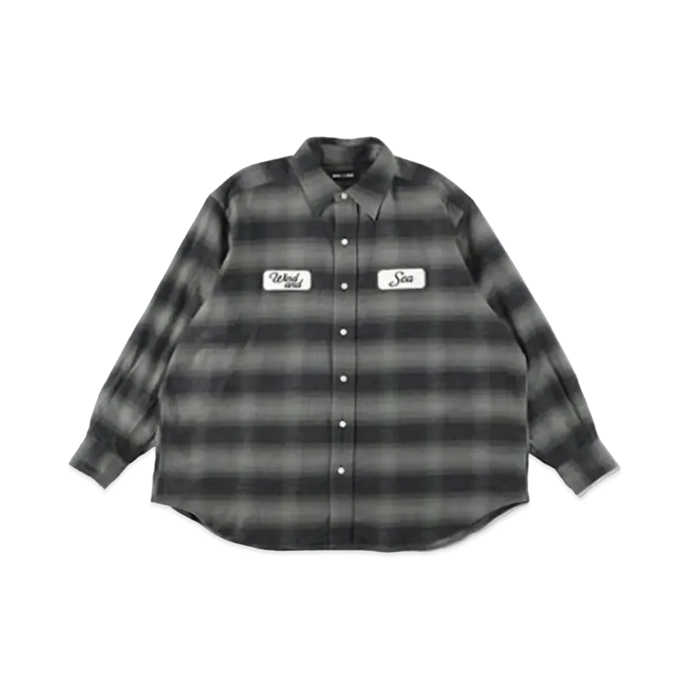 WIND AND SEA WDS Check Shirt "Black"