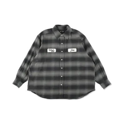 WIND AND SEA WDS Check Shirt "Black"