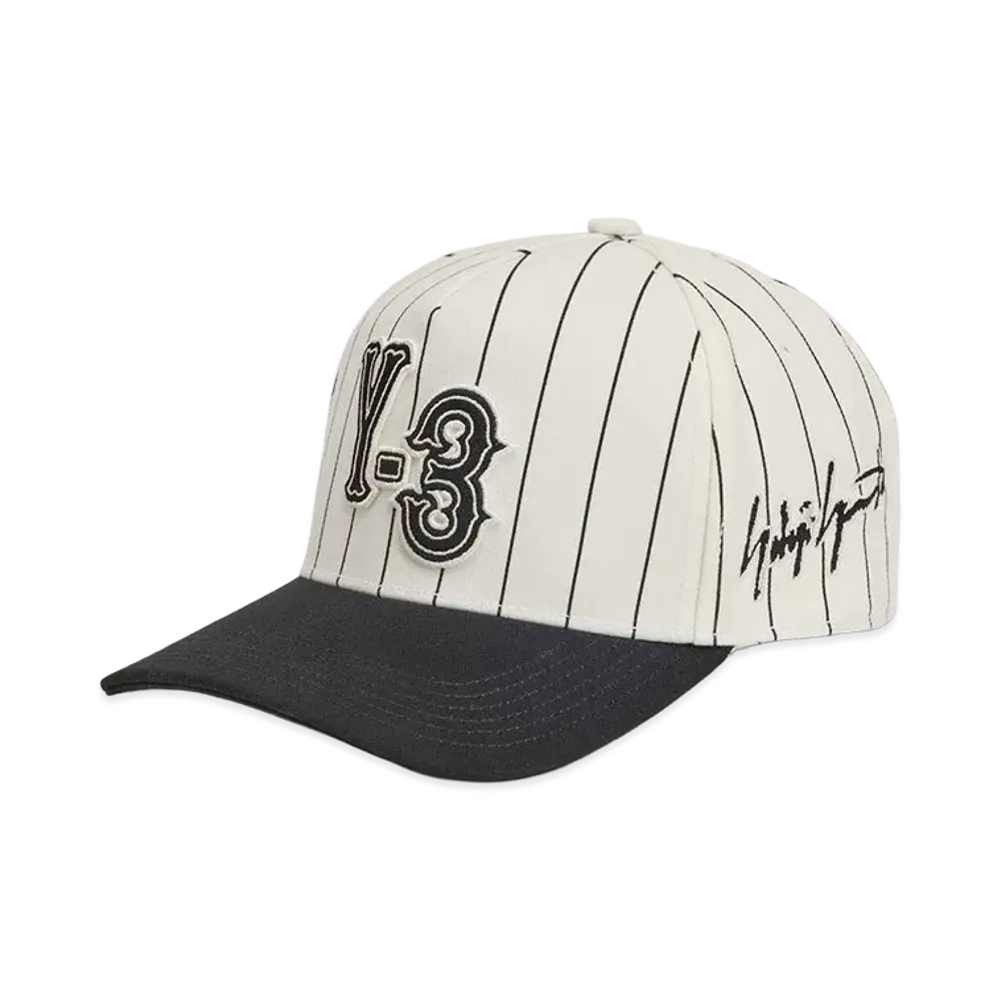 Y-3 Pinstripe Cap "White"