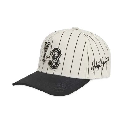 Y-3 Pinstripe Cap "White"