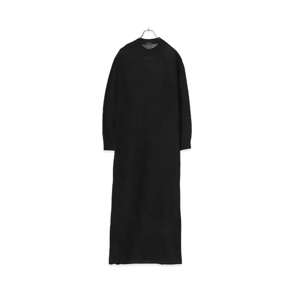 COMOLI Women's Black Knit Dress "Black"