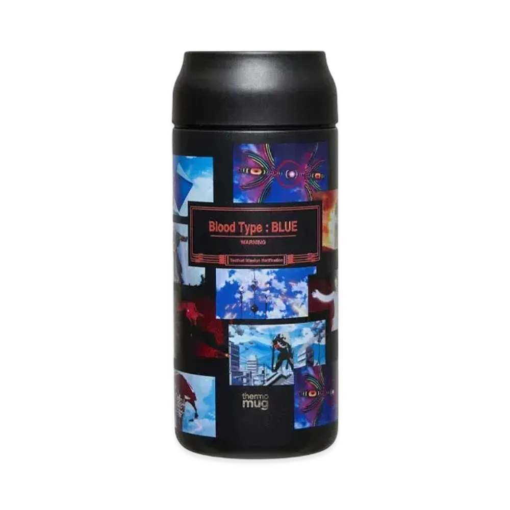 graniph x Evangelion New Theatrical Edition Blue Pattern Stainless Bottle "Black"
