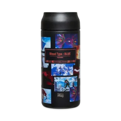 graniph x Evangelion New Theatrical Edition Blue Pattern Stainless Bottle "Black"