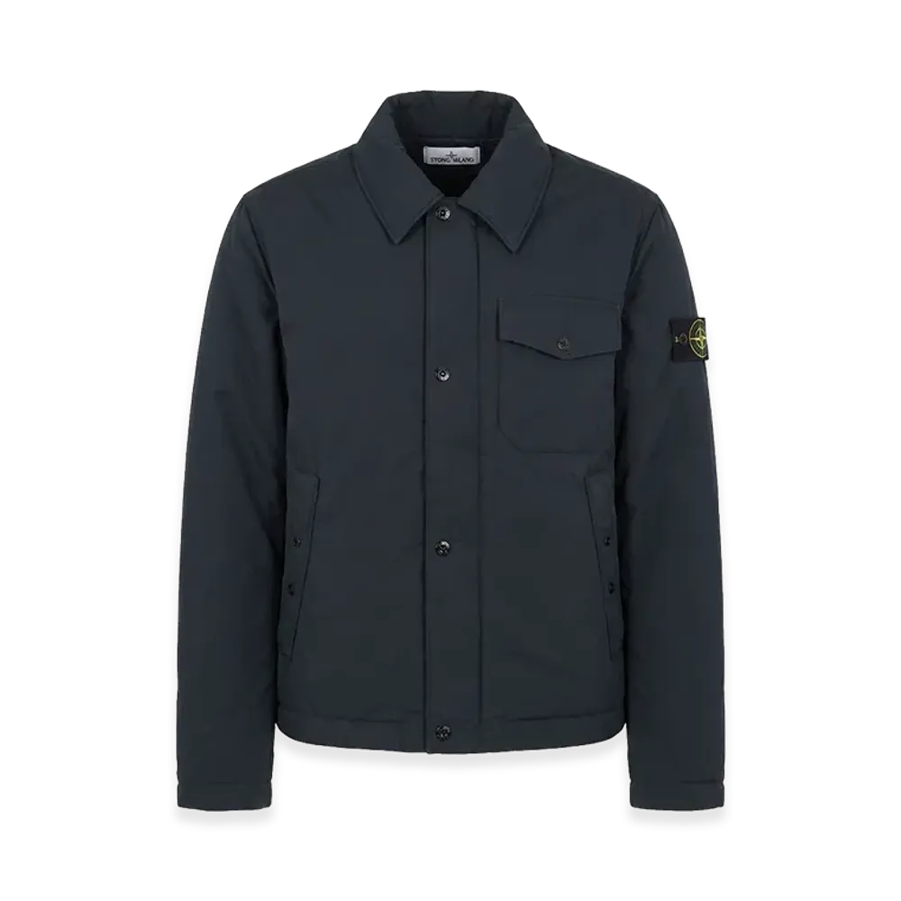 Stone Island Polyester Blend Down Jacket "Midnight Blue"