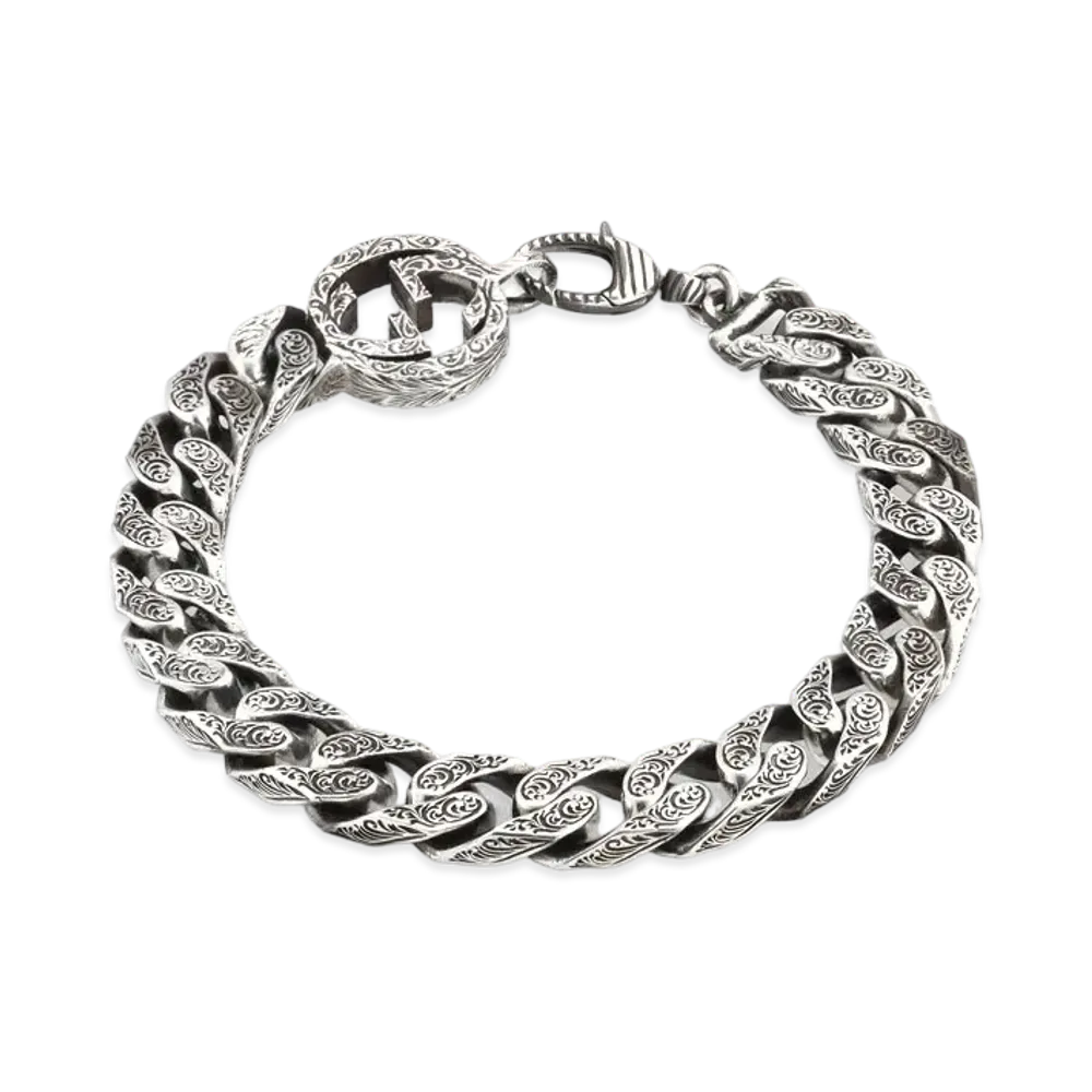 GUCCI Interlocking G Chain Bracelet In Silver