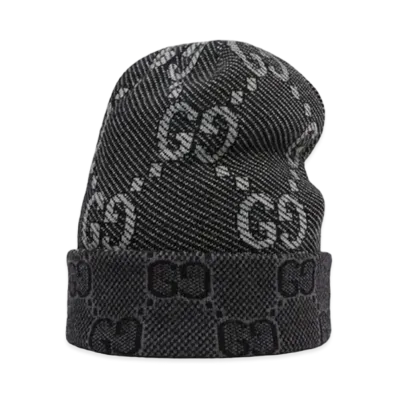 GUCCI GG Wool Hat "Black/Dark Grey"