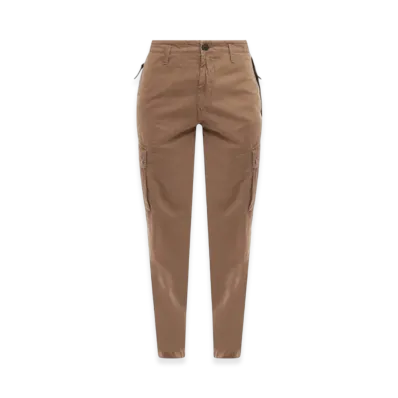 Stone Island 303WA Brushed Cotton Canvas Garment Dyed Cargo Pants - 23SS "Bark"