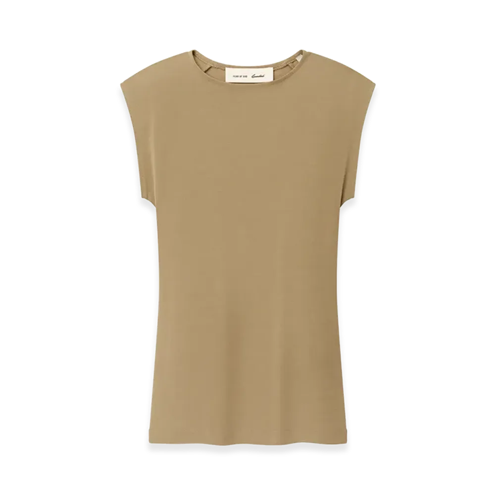 FEAR OF GOD ESSENTIALS Women's Soft Rib Fitted Tank "Dune"