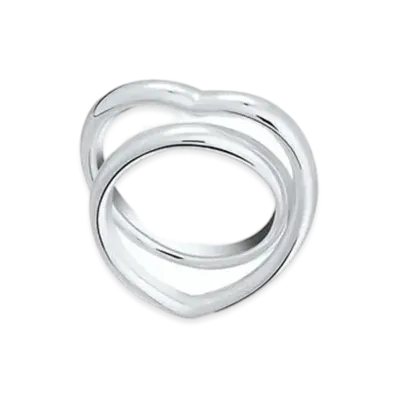 Hermes Vertige Coeur Ring MM "Silver"