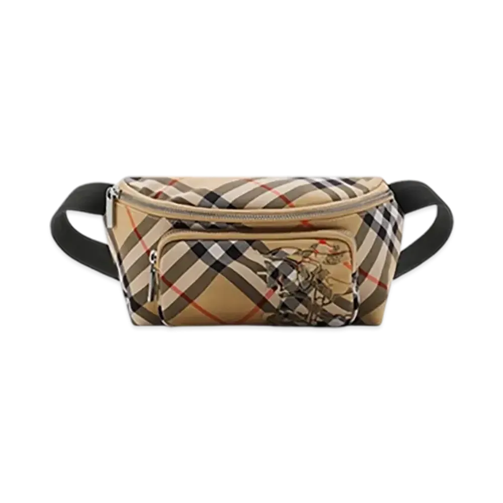 Burberry Small Check Belt Bag "Sand"