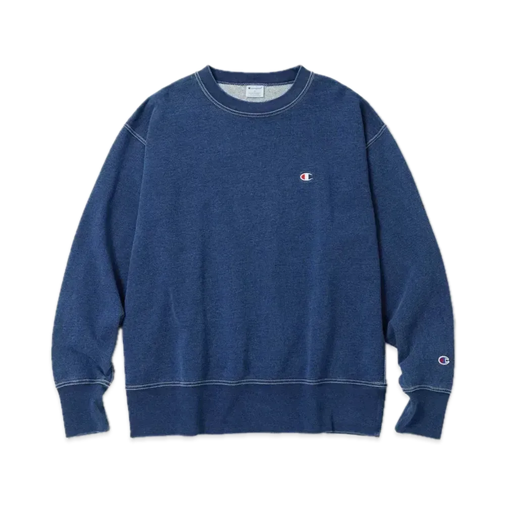 Champion Crew Neck Sweatshirt "Wash Blue"