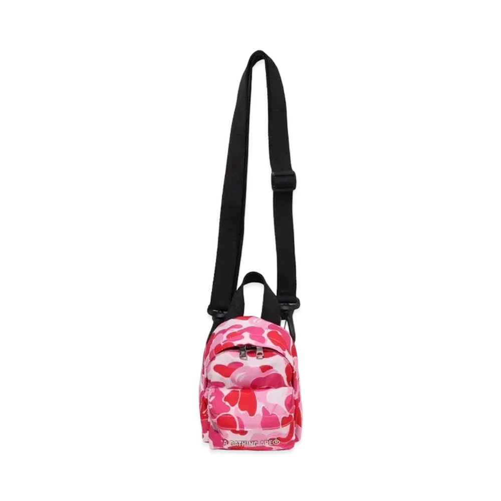 A BATHING APE ABC Camo Mini Shoulder Daypack "Pink"