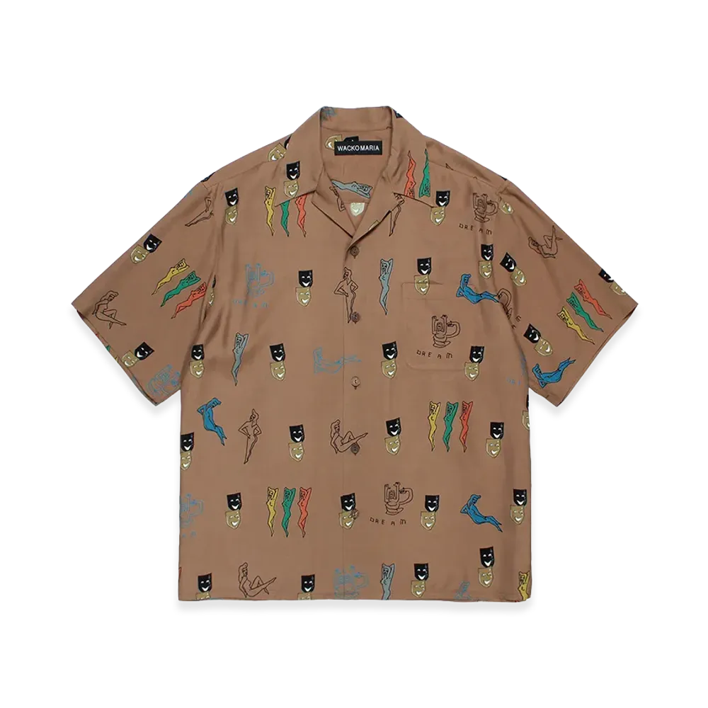 WACKO MARIA Hawaiian Shirt "Brown"