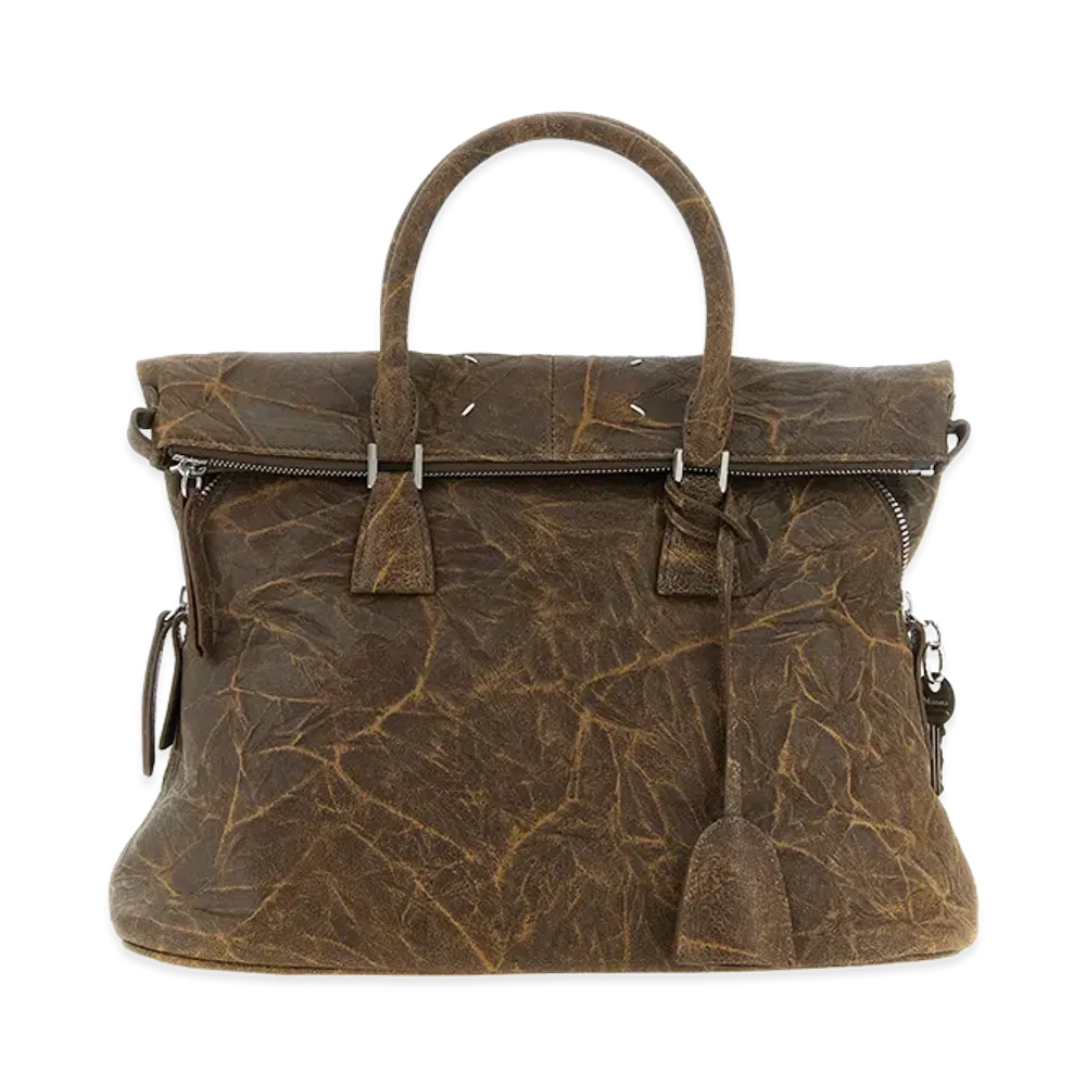 Maison Margiela Women's 5AC Soft Medium Shoulder Bag "Brown"