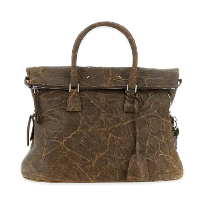 Maison Margiela Women's 5AC Soft Medium Shoulder Bag "Brown"