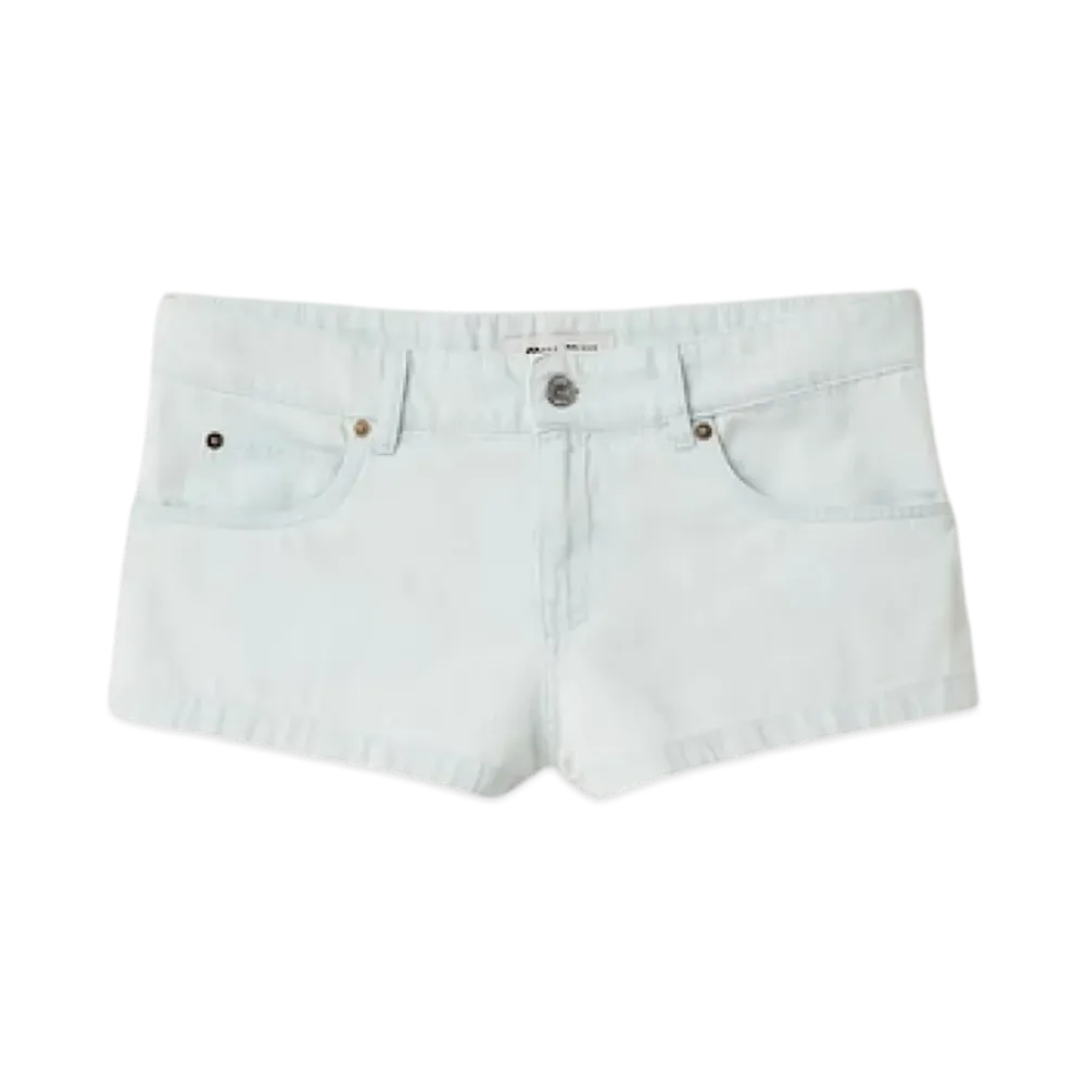 MIU MIU Women's Denim Shorts "Light Blue"