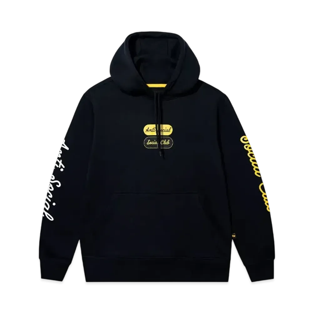 ANTI SOCIAL SOCIAL CLUB x Caterpillar Retro Cat Hoodie "Black"