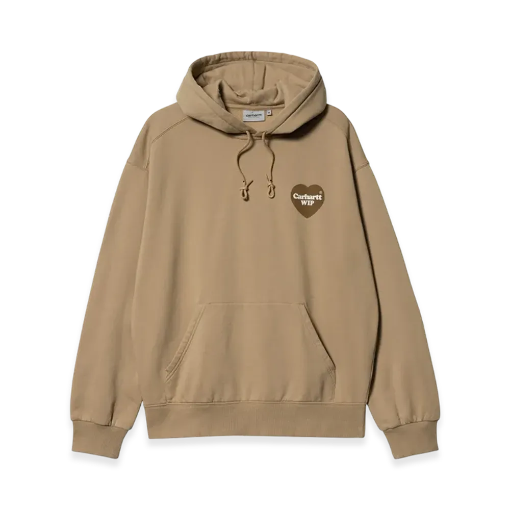 Carhartt WIP Hooded Heart Sweatshirt "Dusty Hamilton Brown"