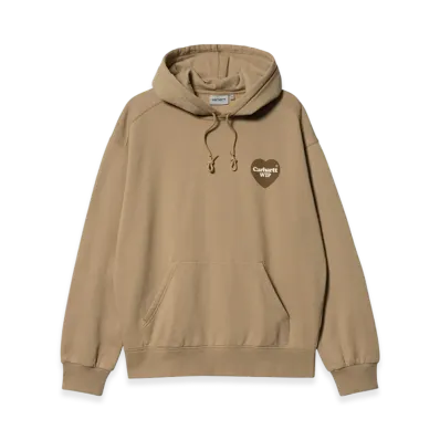 Carhartt WIP Hooded Heart Sweatshirt "Dusty Hamilton Brown"