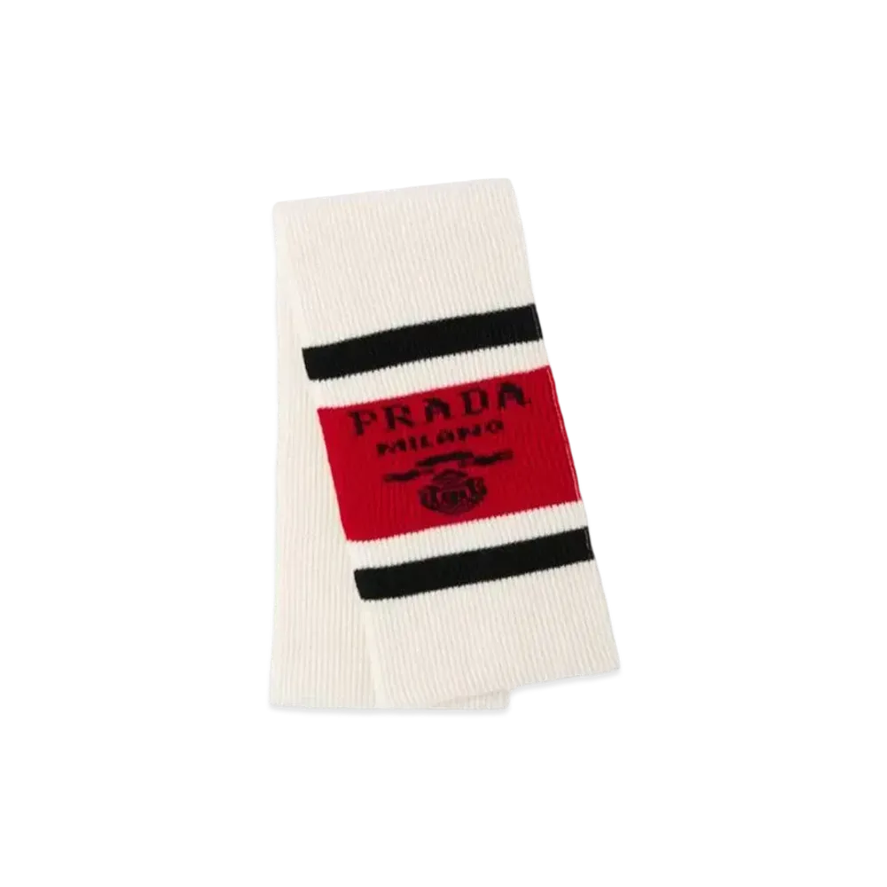 PRADA Cashmere Scarf "White"
