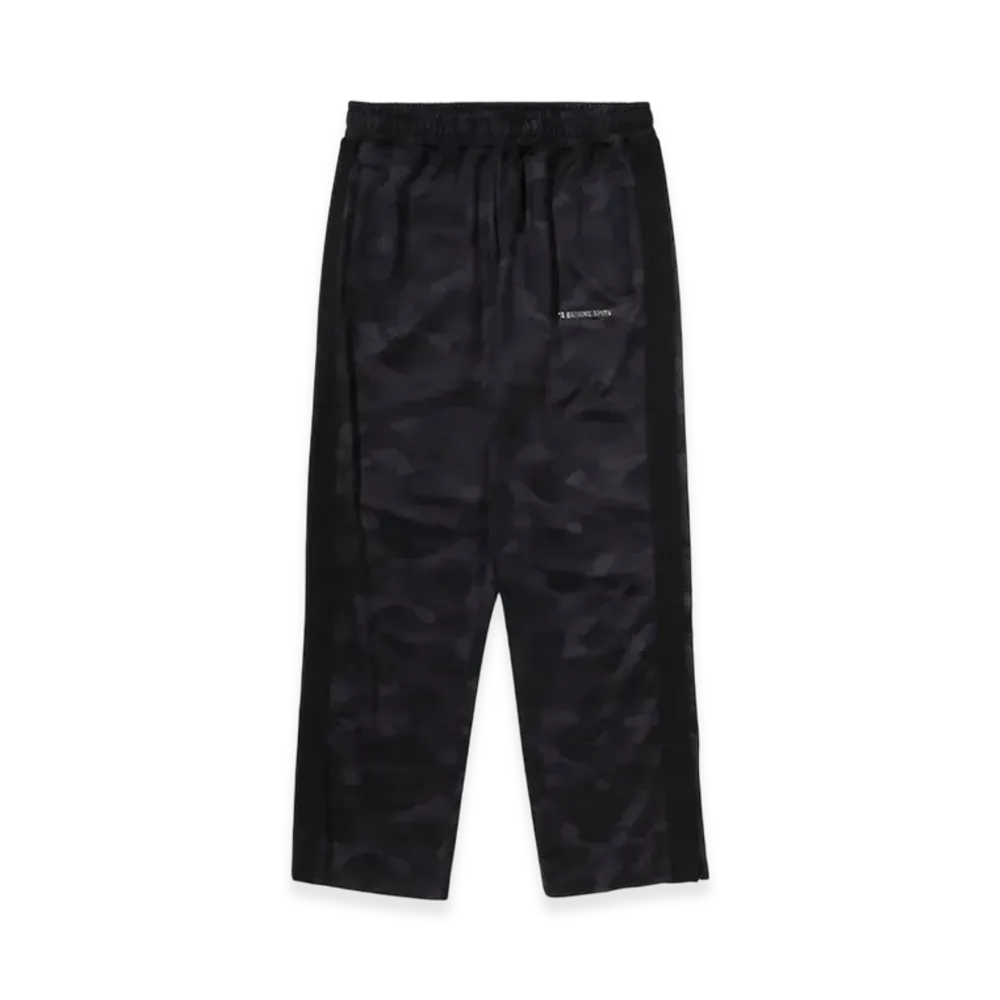 A BATHING APE Color Camo Metal Logo Relaxed Fit Track Sweat Pants "Black"