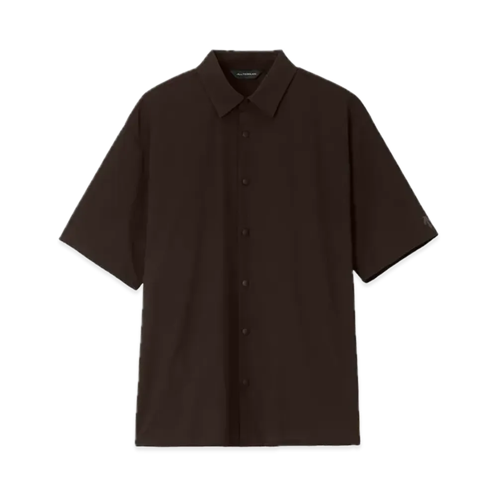 DESCENTE ALLTERRAIN Swift Light Half Sleeve Shirt "Deep Mahogany"