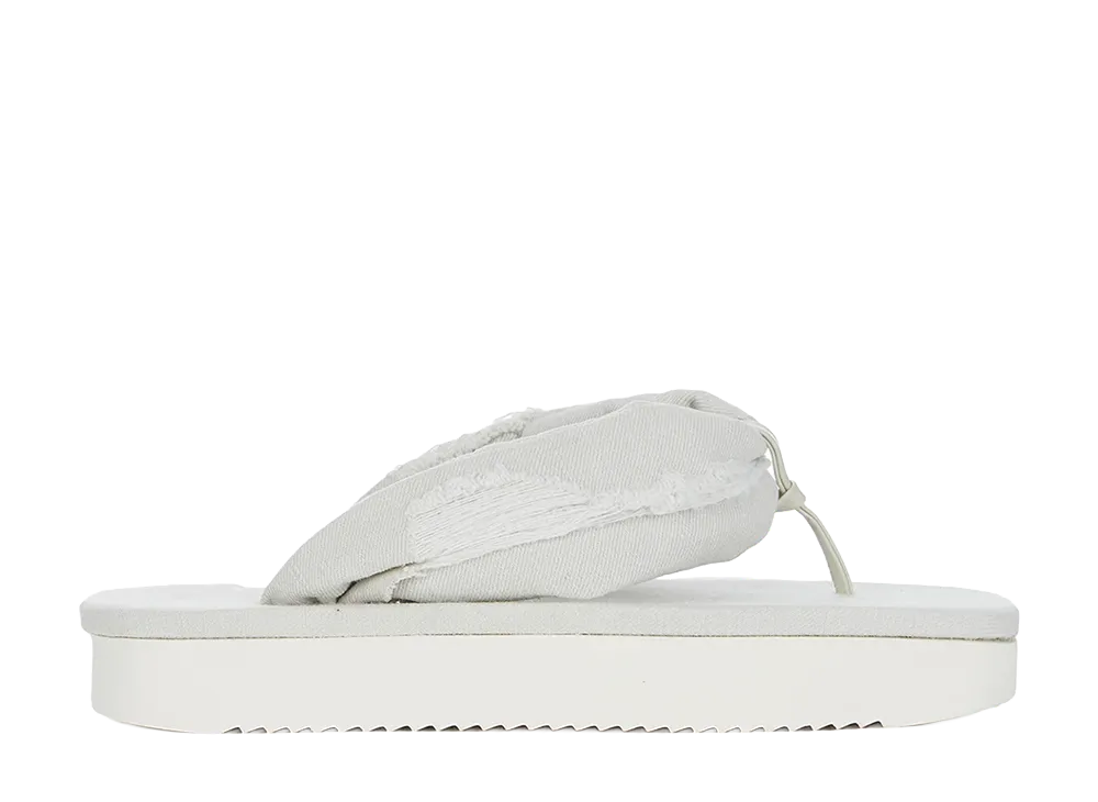 Rick Owens DRKSHDW Women's Flip Flops "Milk Wash/Milk"