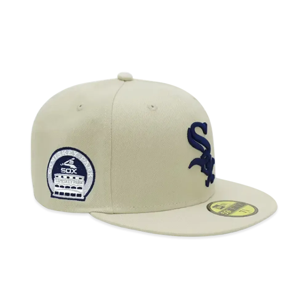 NEW ERA x THE CAP 'ONE STONE' 59Fifty Chicago White Sox "Stone White"