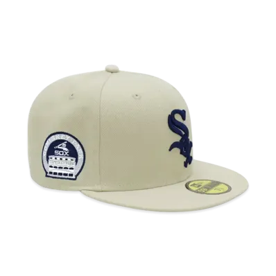 NEW ERA x THE CAP 'ONE STONE' 59Fifty Chicago White Sox "Stone White"