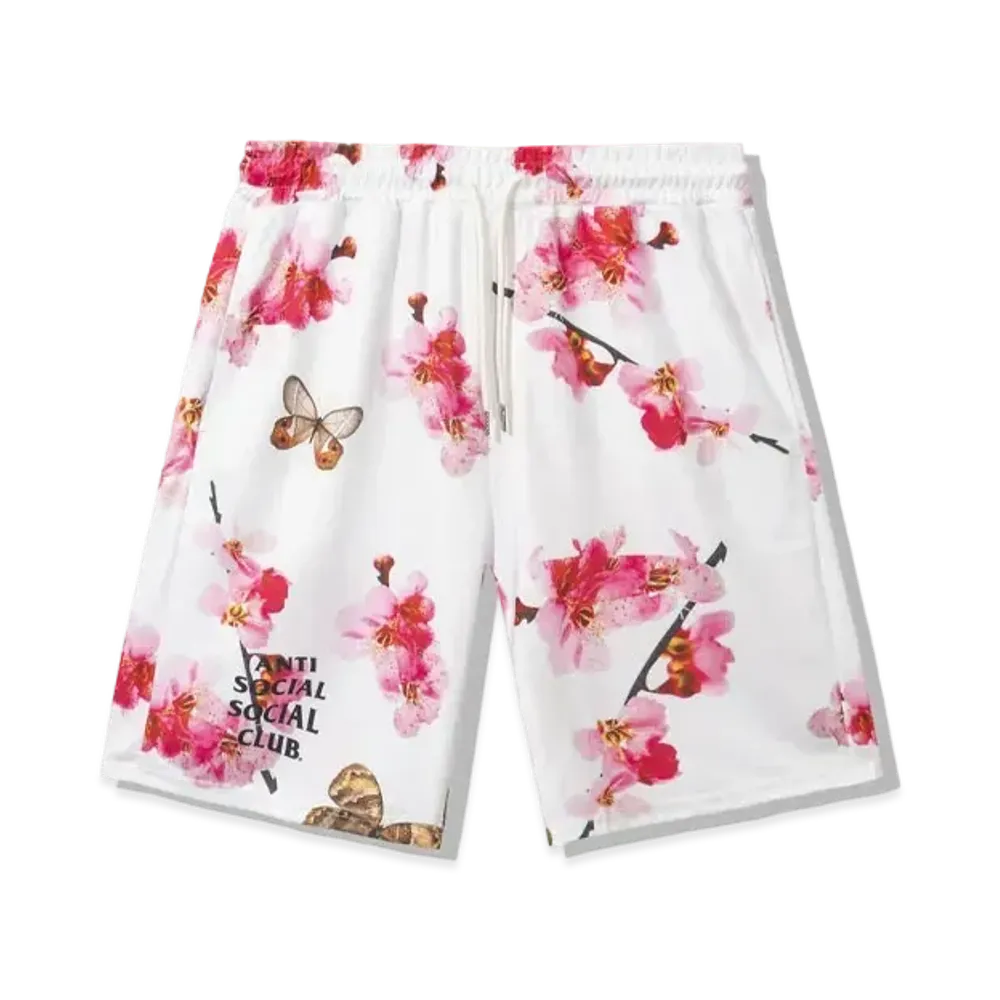 ANTI SOCIAL SOCIAL CLUB Be My Butterfly Mesh Shorts "White"