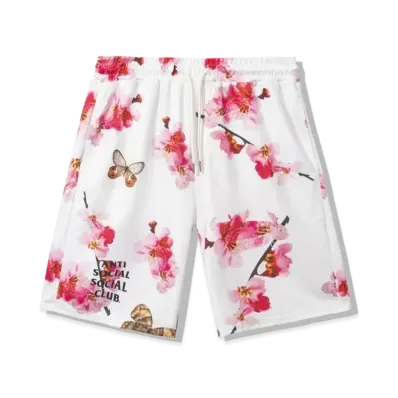 ANTI SOCIAL SOCIAL CLUB Be My Butterfly Mesh Shorts "White"