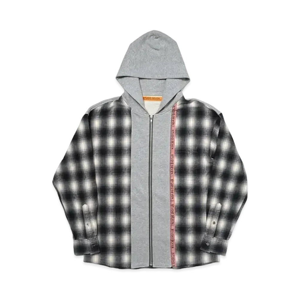 STUDIO SEVEN Shirt Docking Hoodie "GREY"