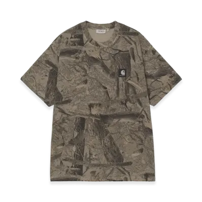 Carhartt WIP S/S Feather Tree T-Shirt "Camo Feather Tree/Khaki/Shungite/Garment Dyed"