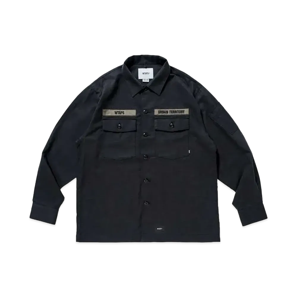 WTAPS Buds / LS / Cotton. Serge "Black"